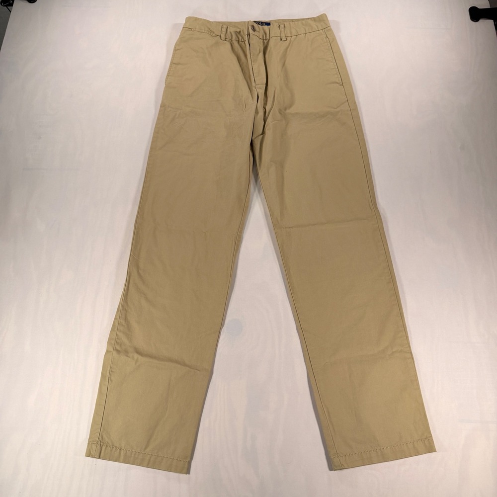Polo Ralph Lauren Chino Pants Boys 20 Tan Straight Leg Cotton Twill Khakis